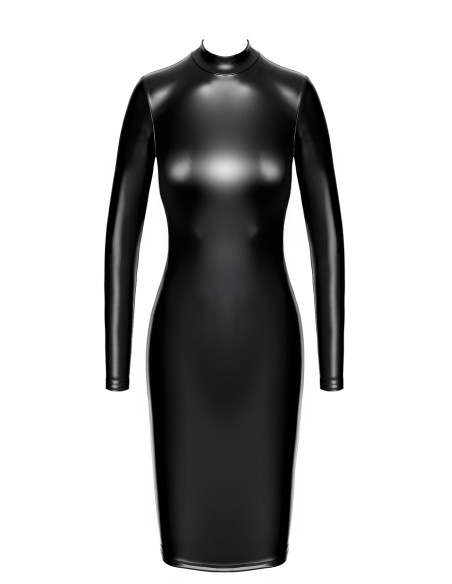 Robe fuseau Crystal F371 - Noir Handmade